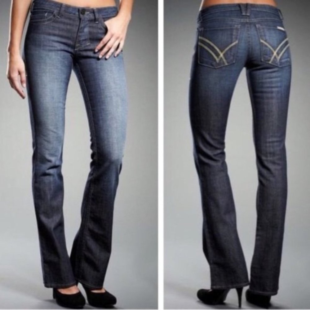 WILLLIAM RAST Linen Finish Lightweight Designer Boot Cut Jeans - 31